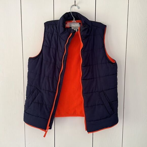 Children's Place Puffer Vest Blue Orange Kids L (10-12) - Picture 5 of 6